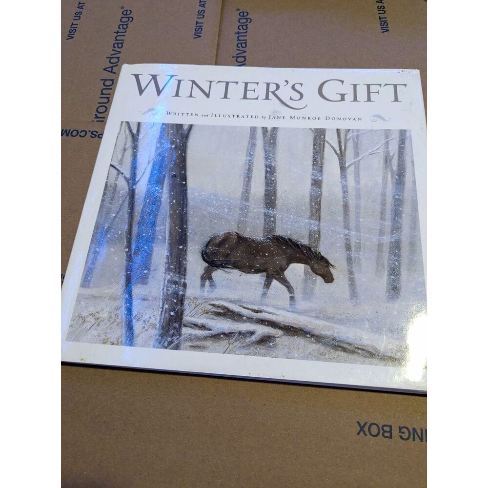 Winter's Gift Hardcover Illustrated Picture Book Jane Monroe Donovan Horses